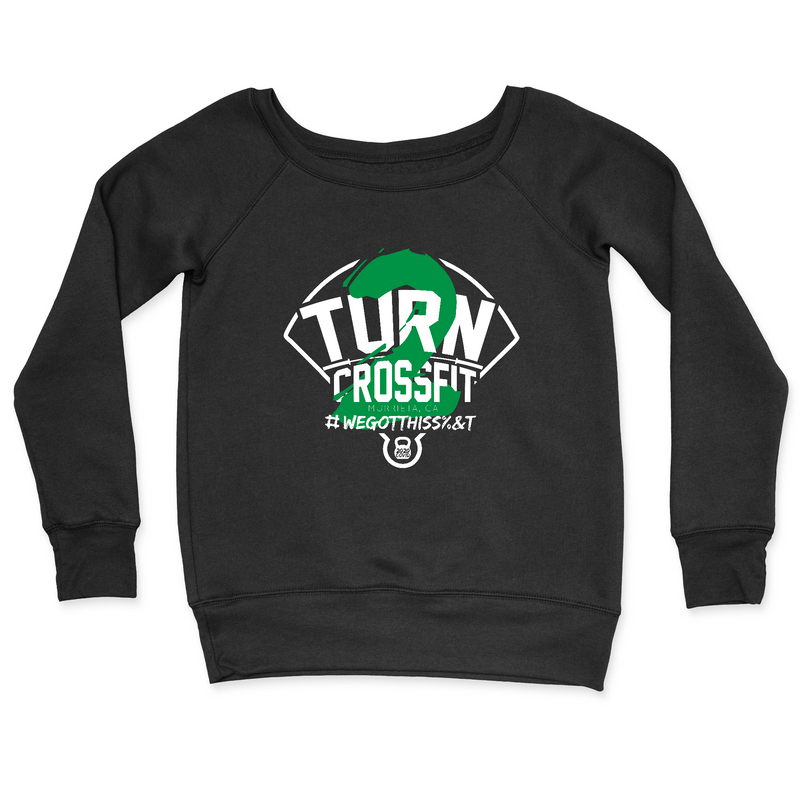 Womens 2X-Large BLACK CrewNeck