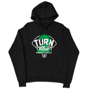 Mens 2X-Large BLACK Hooded T-Shirt