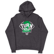 Mens 2X-Large CHARCOAL_HEATHER Hooded T-Shirt