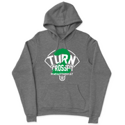 Mens 2X-Large GUNMETAL_HEATHER Hooded T-Shirt