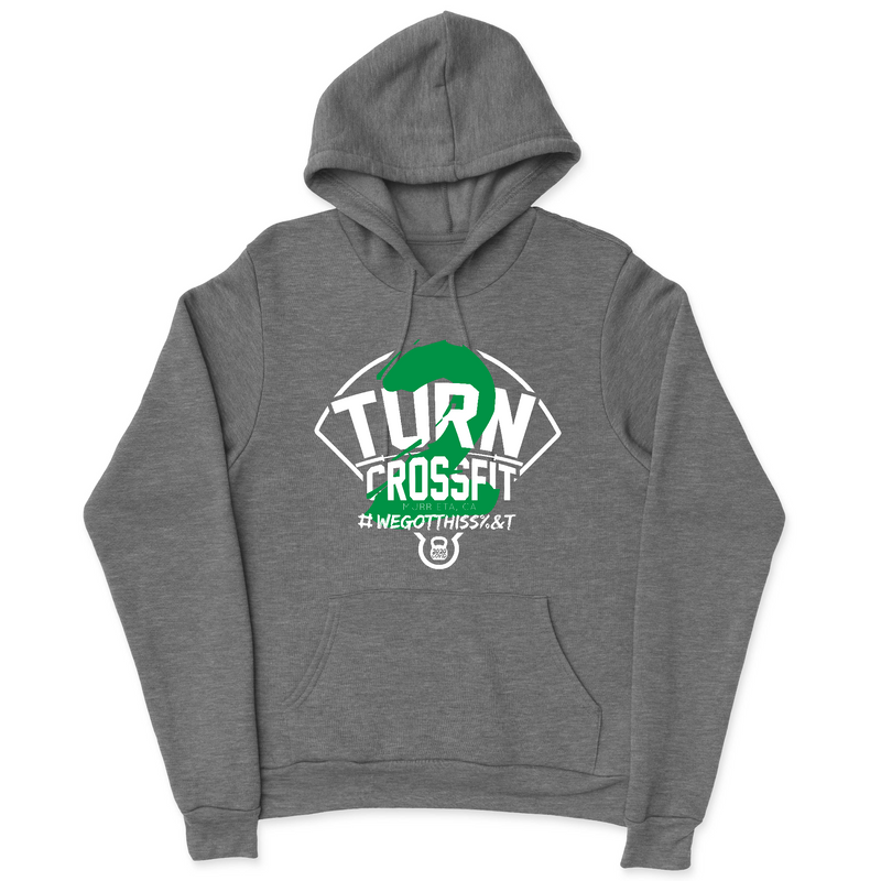 Mens 2X-Large GUNMETAL_HEATHER Hooded T-Shirt