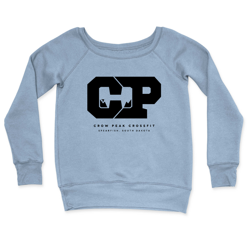 Womens 2X-Large MISTY_BLUE CrewNeck