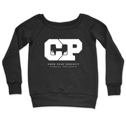 Womens 2X-Large BLACK CrewNeck