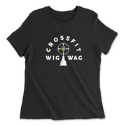 Womens 2X-Large BLACK Relaxed Jersey T-Shirt