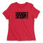 Womens 2X-Large RED Relaxed Jersey T-Shirt