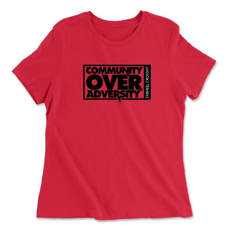 Womens 2X-Large RED Relaxed Jersey T-Shirt