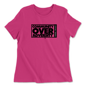 Womens 2X-Large BERRY Relaxed Jersey T-Shirt