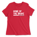 Womens 2X-Large RED Relaxed Jersey T-Shirt