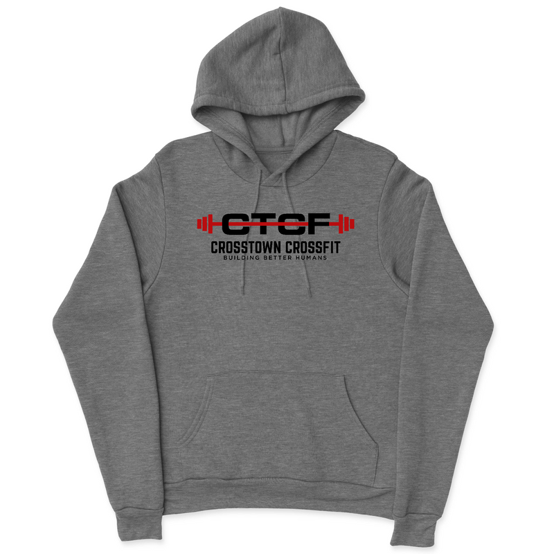 Mens 2X-Large GUNMETAL_HEATHER Hooded T-Shirt