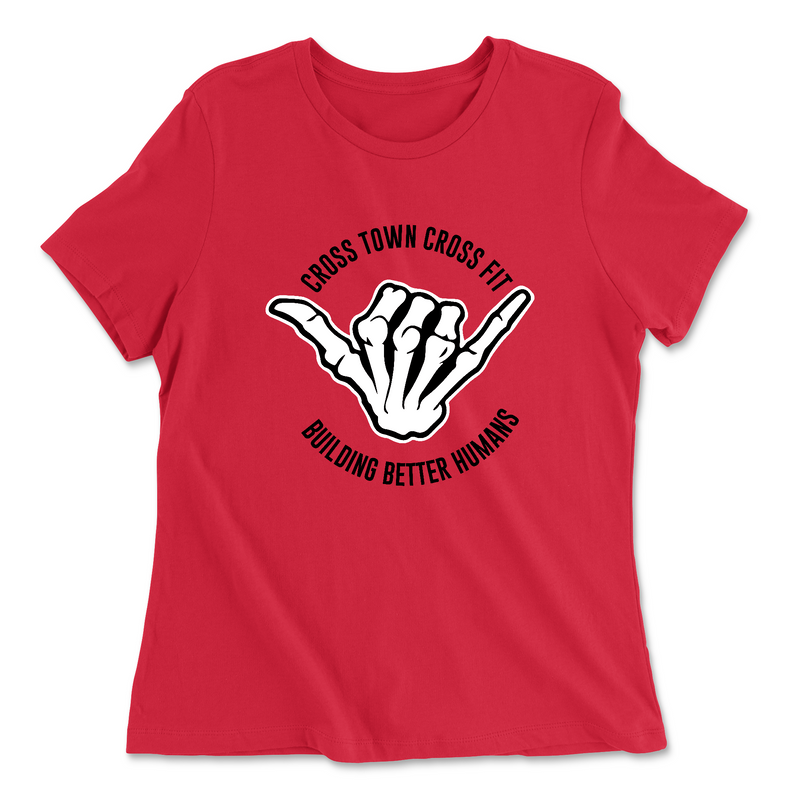 Womens 2X-Large RED Relaxed Jersey T-Shirt