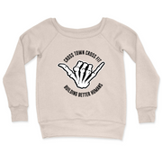 Womens 2X-Large BONE CrewNeck