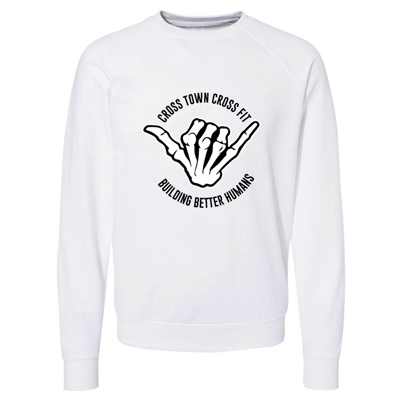 Mens 2X-Large WHITE CrewNeck