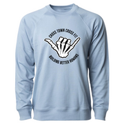 Mens 2X-Large MISTY_BLUE CrewNeck