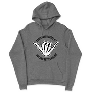 Mens 2X-Large GUNMETAL_HEATHER Hooded T-Shirt