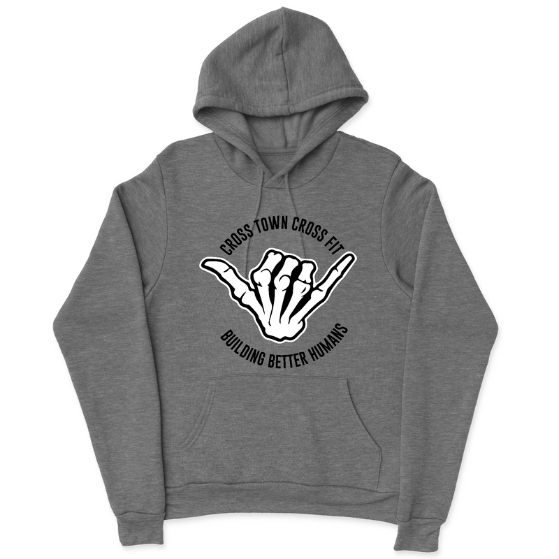 Mens 2X-Large GUNMETAL_HEATHER Hooded T-Shirt