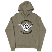 Mens 2X-Large OLIVE Hooded T-Shirt