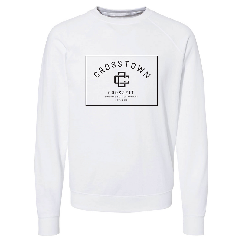 Mens 2X-Large WHITE CrewNeck