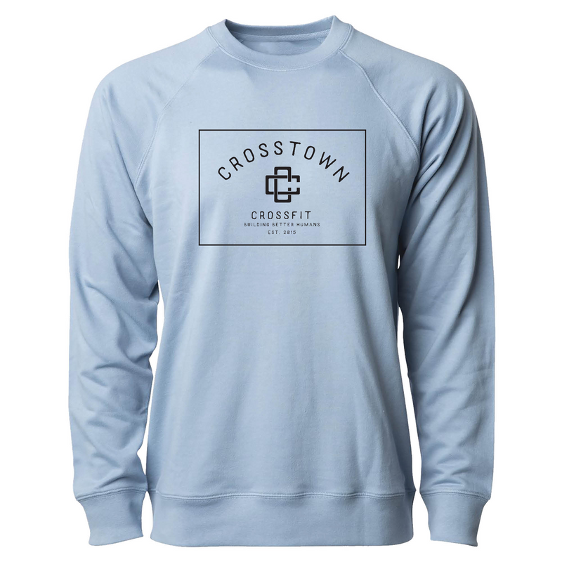 Mens 2X-Large MISTY_BLUE CrewNeck
