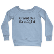 Womens 2X-Large MISTY_BLUE CrewNeck
