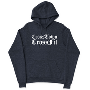 Mens 2X-Large NAVY_HEATHER Hooded T-Shirt