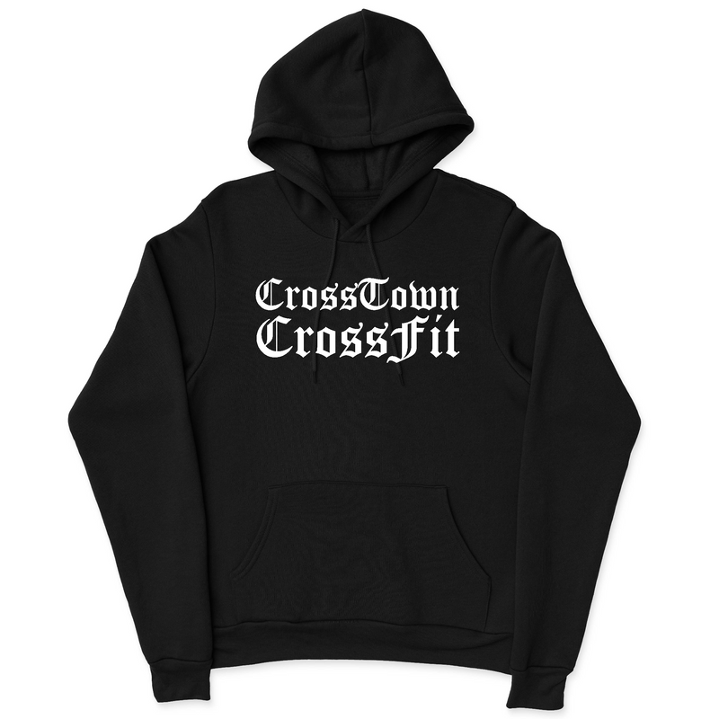 Mens 2X-Large BLACK Hooded T-Shirt