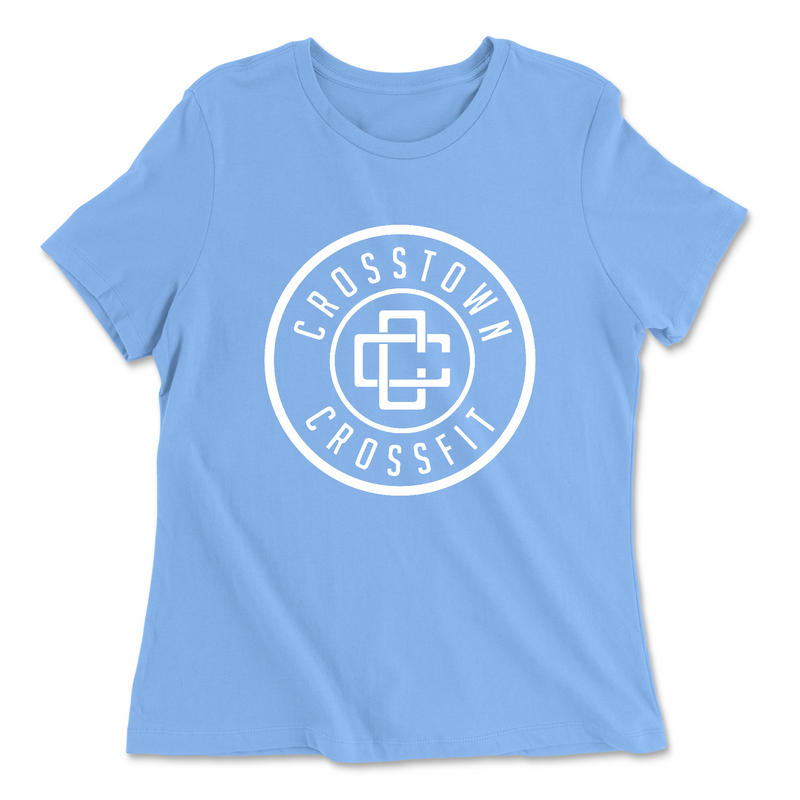 Womens 2X-Large CAROLINA_BLUE Relaxed Jersey T-Shirt