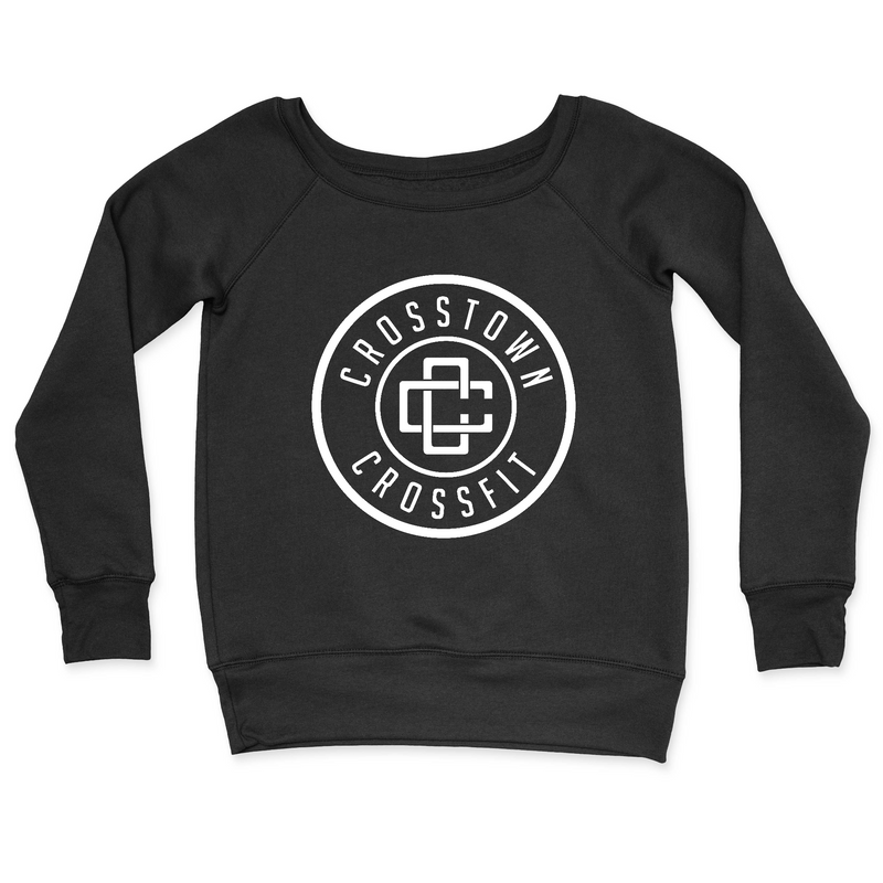 Womens 2X-Large BLACK CrewNeck