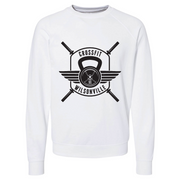 Mens 2X-Large WHITE CrewNeck