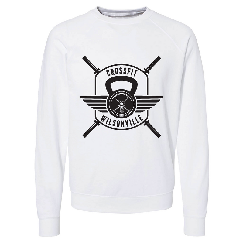 Mens 2X-Large WHITE CrewNeck