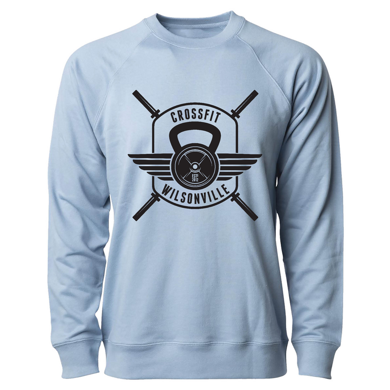 Mens 2X-Large MISTY_BLUE CrewNeck