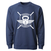 Mens 2X-Large INDIGO CrewNeck