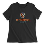 Womens 2X-Large BLACK Relaxed Jersey T-Shirt