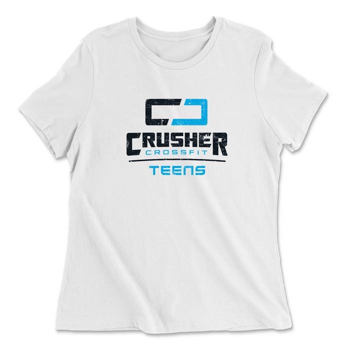 Womens 2X-Large WHITE Relaxed Jersey T-Shirt