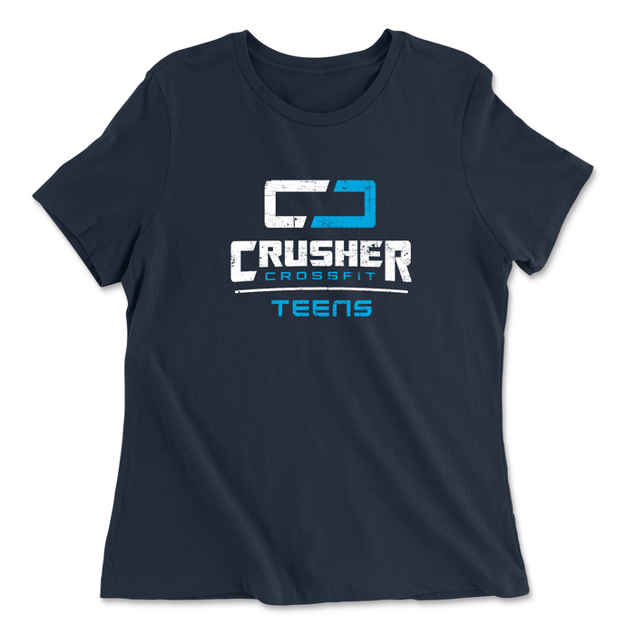 Womens 2X-Large NAVY Relaxed Jersey T-Shirt