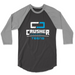 Mens 2X-Large VINTAGE_SMOKE_GRAPHITE_HEATHER 3/4 Sleeve