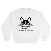 Mens 2X-Large WHITE Midweight Sweatshirt