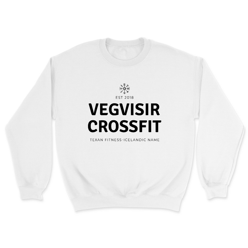 Mens 2X-Large WHITE Midweight Sweatshirt