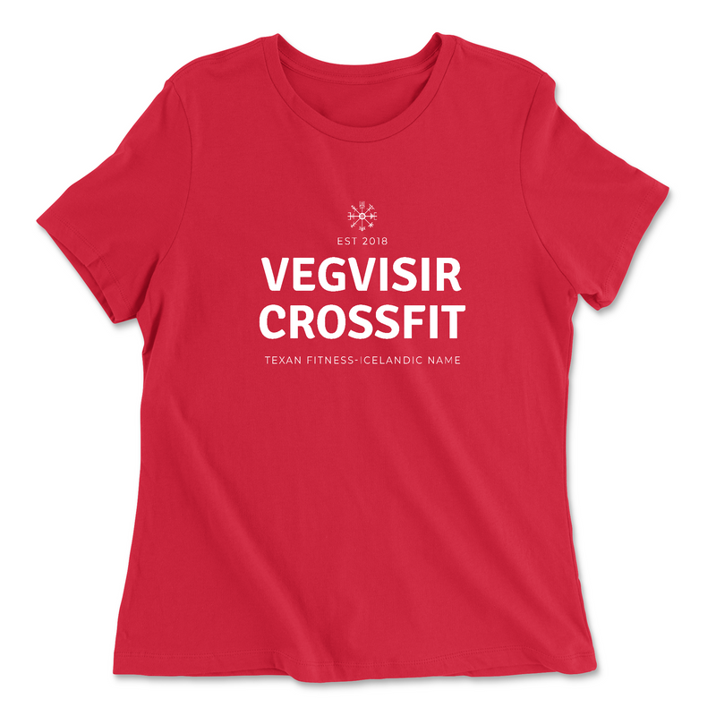 Womens 2X-Large RED Relaxed Jersey T-Shirt