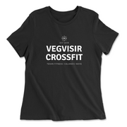 Womens 2X-Large BLACK Relaxed Jersey T-Shirt