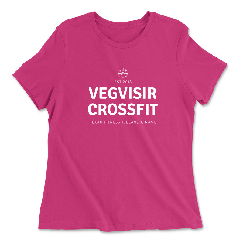 Womens 2X-Large BERRY Relaxed Jersey T-Shirt