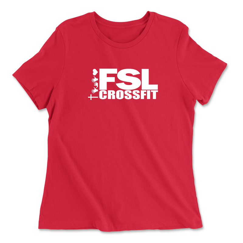 Womens 2X-Large RED Relaxed Jersey T-Shirt