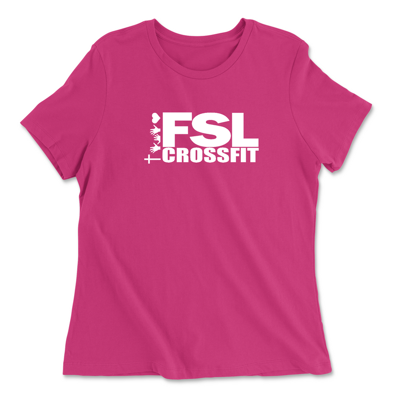 Womens 2X-Large BERRY Relaxed Jersey T-Shirt