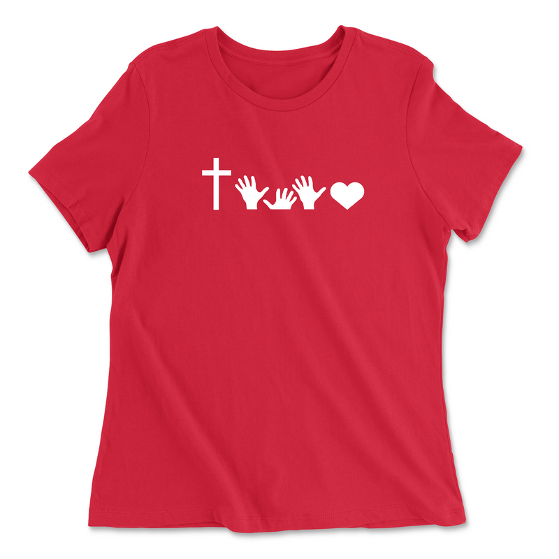 FSL CrossFit White Womens - Relaxed Jersey T-Shirt
