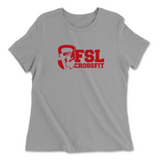 Womens 2X-Large SOLID_ATHETIC_GREY Relaxed Jersey T-Shirt