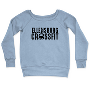 Womens 2X-Large MISTY_BLUE CrewNeck