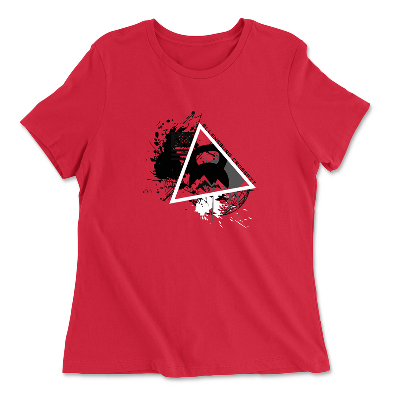 Womens 2X-Large RED Relaxed Jersey T-Shirt