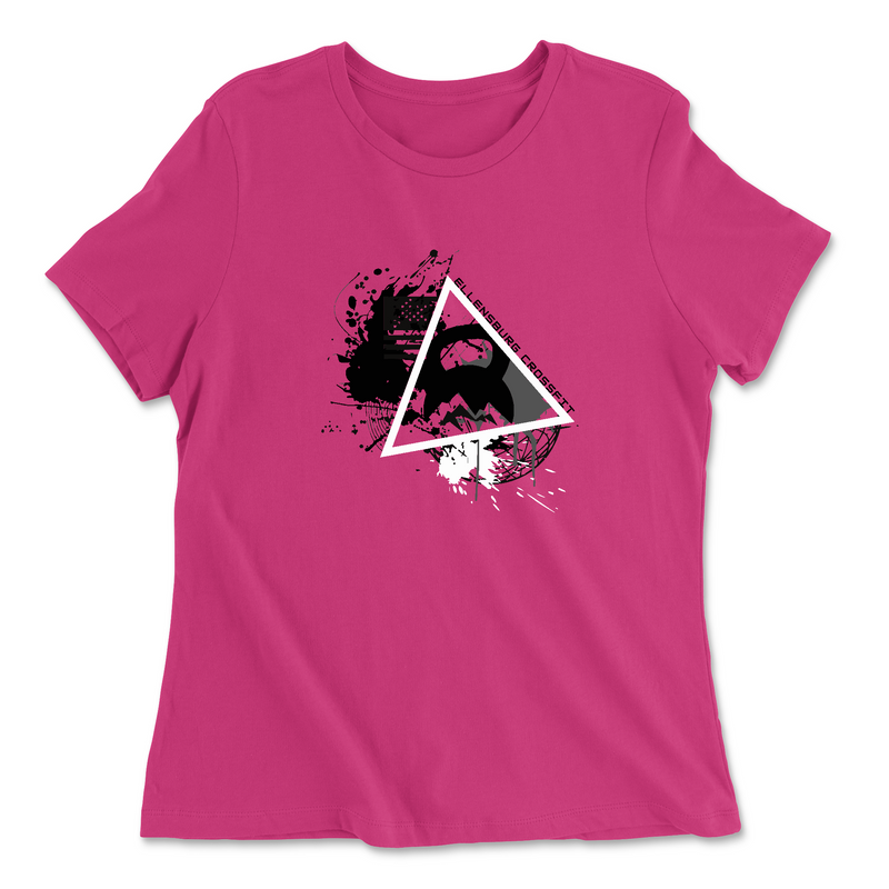 Womens 2X-Large BERRY Relaxed Jersey T-Shirt