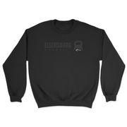 Mens 2X-Large BLACK Midweight Sweatshirt