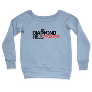 Womens 2X-Large MISTY_BLUE CrewNeck