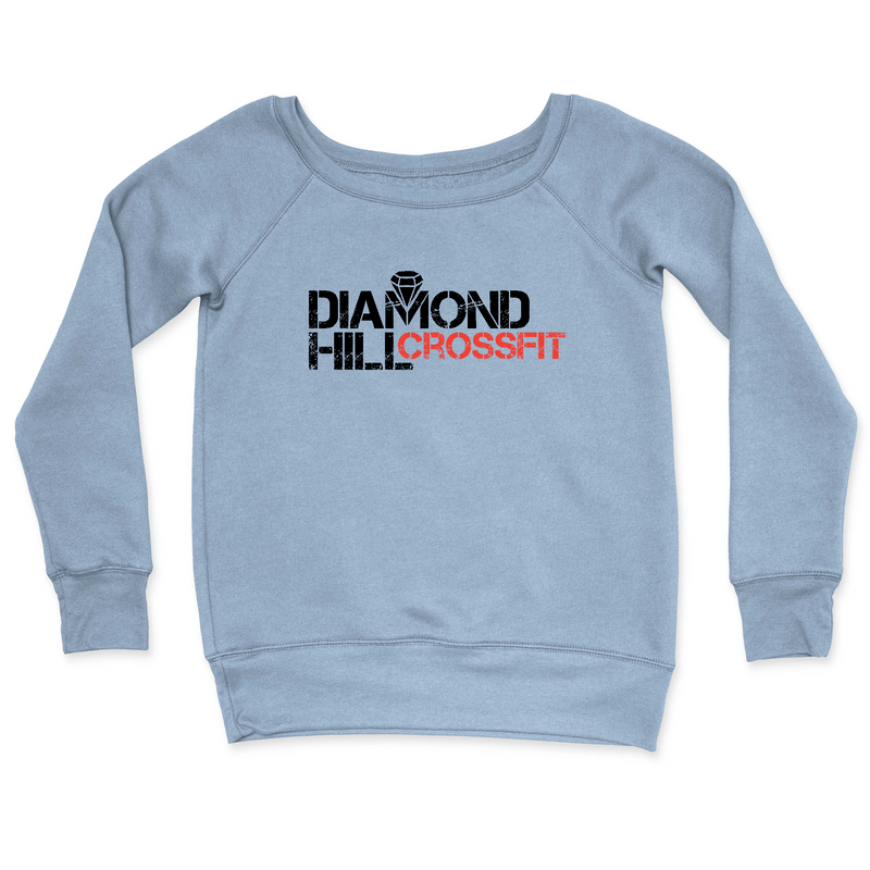 Womens 2X-Large MISTY_BLUE CrewNeck